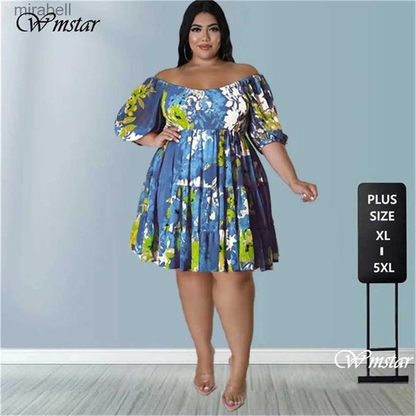 Vestidos casuais básicos Wmstar-Robes d't pour femmes College de fleurs une initie mini lgante offre spciale vente gros livraison directe YQ240115