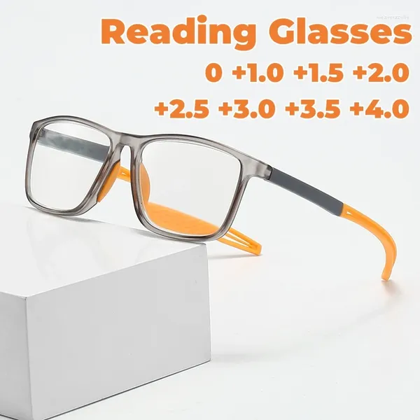 Sonnenbrille Sport Anti-Rutsch-Presbyopie-Brille Ultraleichte TR90 Anti-Blau-Lesebrille Mittleres Alter High-Definition-Fernsicht
