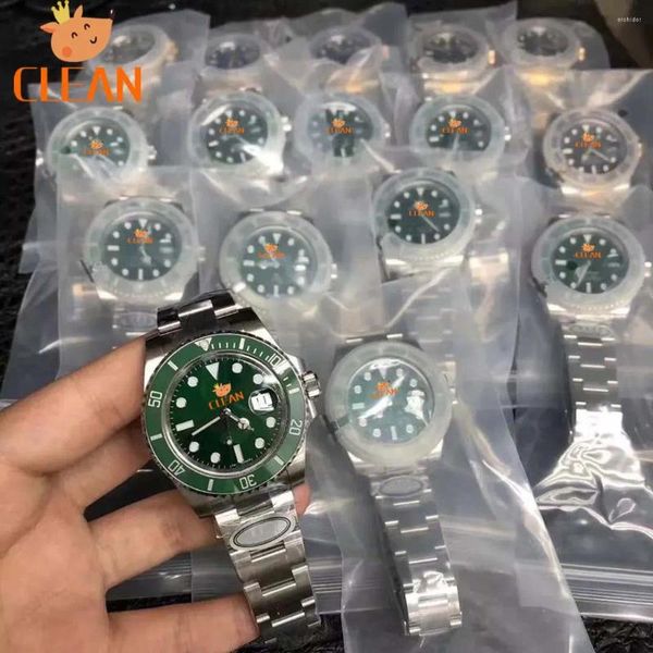 Relógios de pulso 41mm por atacado 5A Material de alta qualidade Banda de aço luminoso de relógios automáticos Relógios relógios Montre Homme Custom