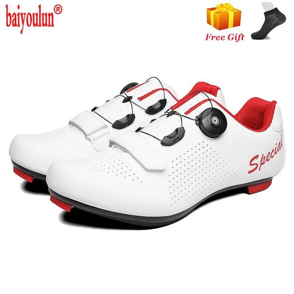 Calçados 2021 Branco Leve Road Ciclismo Sapatos Respirável Racing Bike Spd Cleat Sapatos Profissional Selflocking Bicicleta Sapatilhas Preto