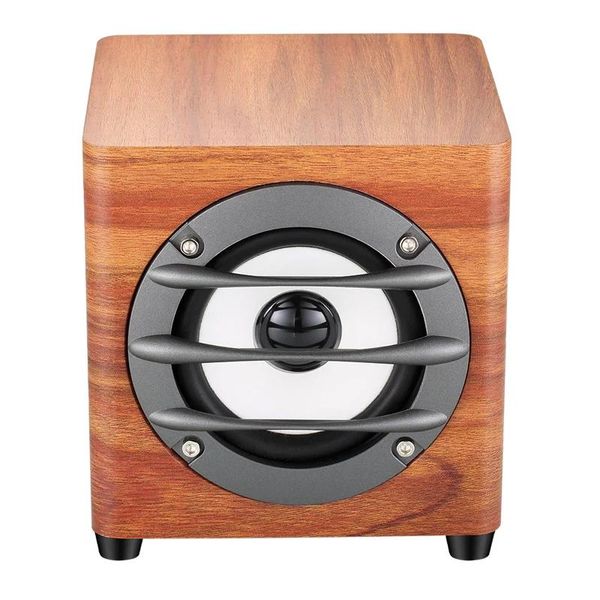 Alto-falantes de madeira sem fio subwoofer casa desktop móvel computador alto-falante portátil rádio fm bluetooth alto-falante dualchannel estéreo boom box