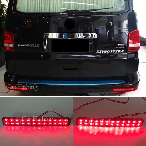 Luci 1Set Per Volkswagen VW T5 LED Paraurti Posteriore Riflettore Luce Transporter Caravelle Multivan 2003-2011 Coda Freno di Arresto Del Segnale lampada