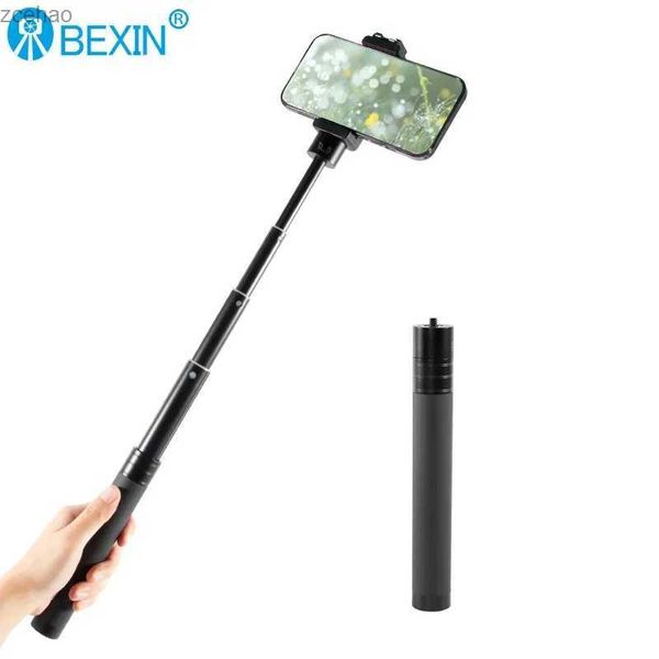 Teste per treppiede Treppiede professionale 1/4 Vite Adattatore stabilizzatore portatile Treppiede regolabile Supporto per monopiede Asta di prolunga per fotocamera DSLRL240115