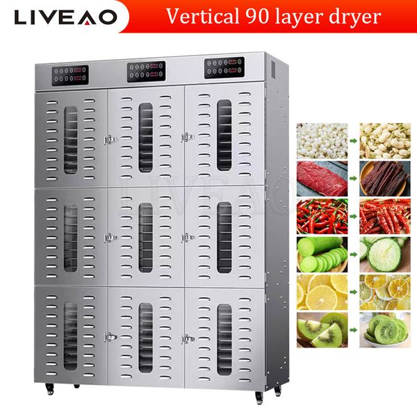Máquina de secagem industrial vegetal do secador do amendoim do desidratador comercial dos peixes do fruto do alimento