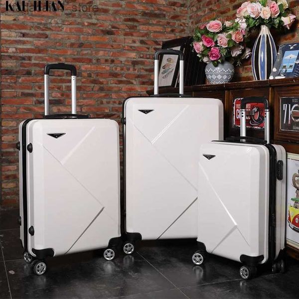 Koffer 20''24/28 Zoll Rollgepäck Reisekoffer auf Rädern 20'' Handgepäck Trolley Gepäcktasche ABS+PC Koffer Modeset Q240115