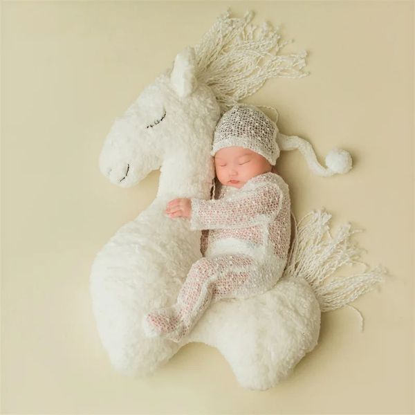 Born Pography Horse Posing Pillow Реквизит для мальчиков и девочек, игрушка для ребенка Po Shoots Studio Prop, аксессуары для фотосъемки 240115