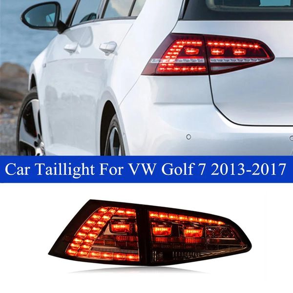Luz trasera de coche para VW Golf 7 LED de funcionamiento + freno + conjunto de luz trasera antiniebla señal de giro dinámica accesorios de automóvil lámpara 2013-2017