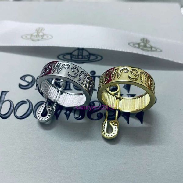 Ювелирные изделия Vivianeism Westwoodism Rings Saturn's Pinch Ring Женский Instagram Космический Планетный Элемент Кольцо Элемент Клипа Кольцо