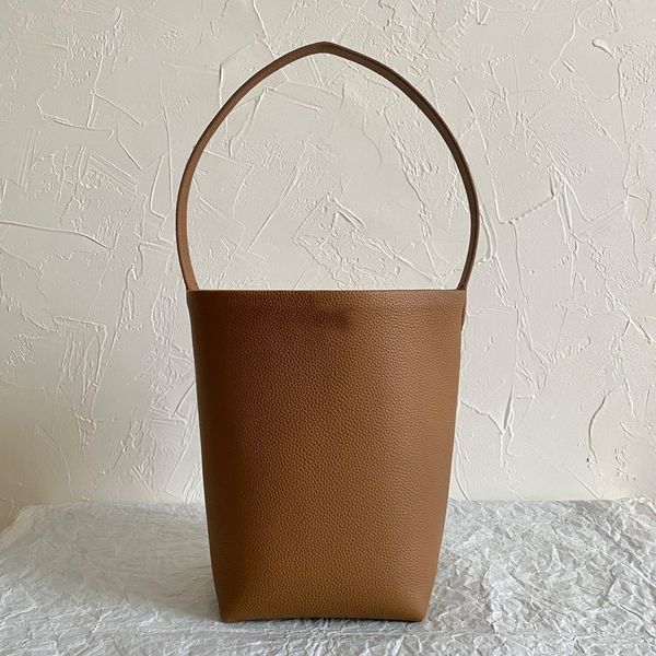 Вместительная сумка высшего качества The Row Дизайнерская кожаная большая сумка n/s Park Tote Bag минималистичная сумка-ведро на плечо Высококачественная женская сумка Премиум-сенсорная сумка 10А