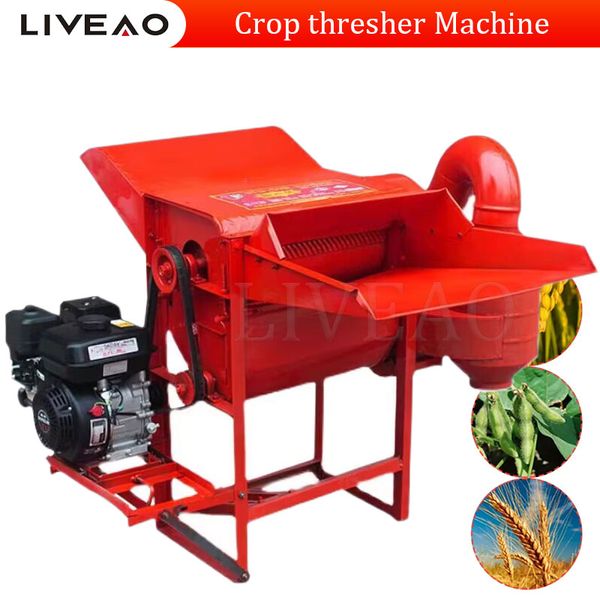 Çok işlevli buğday harmanlayıcı pirinç esrisi Soya fasulyesi fasulyesi için çiftlik harmanlama makinesi