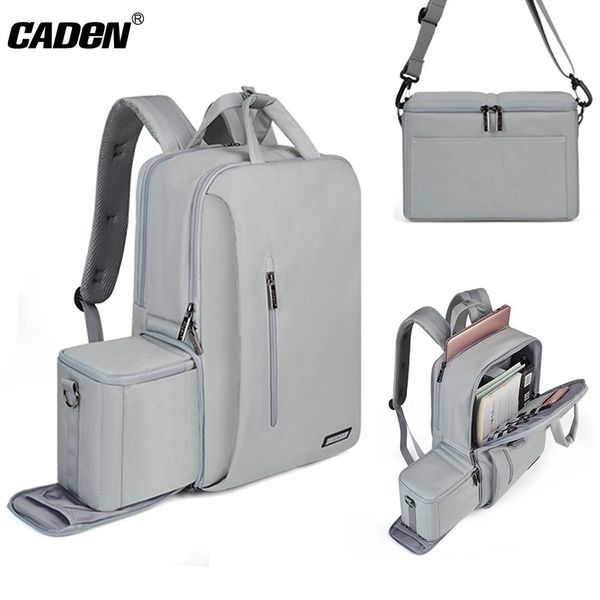 accessori Caden Zaini per fotocamere DSLR Custodia antifurto professionale di grandi dimensioni per Canon Nikon Sony Laptop Ipad Borsa da viaggio per esterni per uomo donna