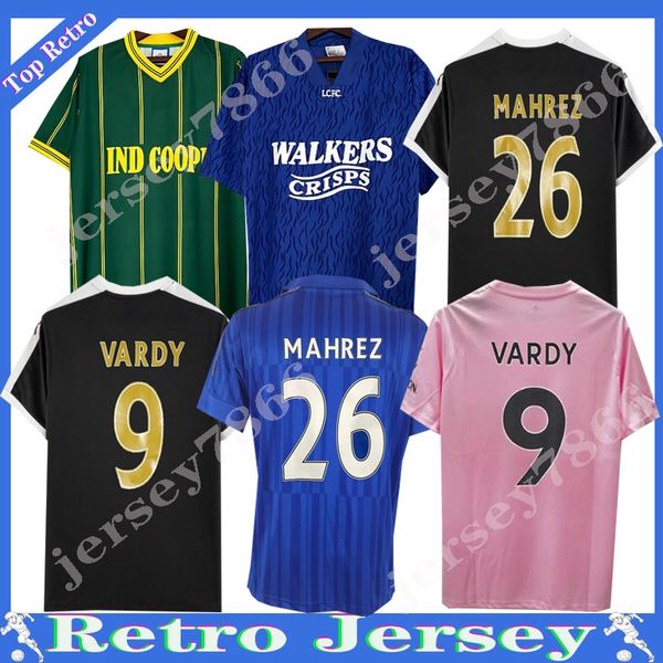 15 16 LeicesterS retro VARDY maglie da calcio okazaki classiche magliette da calcio vintage campione 84 17 19 93 94 vincitore mahrez kante Uniformi