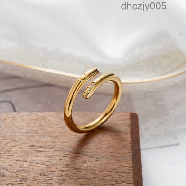Anel de amor de alta qualidade designer de unhas moda jóias homens anéis de promessa de casamento para mulheres presente de aniversário vvyg ebky