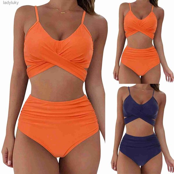 Costumi da bagno Bikini 2023 Donne Designer Due pezzi Sao Paulo Beach Wear Solid Vita alta Sao Paulo Costumi da bagno sexy Abiti da spiaggia per le donneL240115