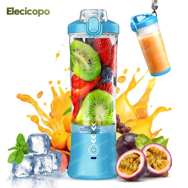 Elecicopo Liquidificador Espremedor Elétrico 30s Juicing Rápido IP67 Garrafa BPAfree à prova d'água para casa frutas smoothie shakes vegetais 240116