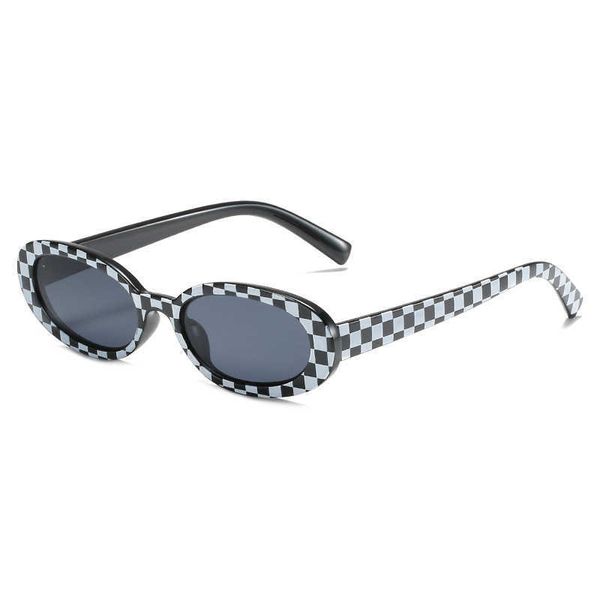 Neue modische Internet-Promi-Sonnenbrille für Herren und Damen, geleefarben, kleiner Rahmen, koreanische Ausgabe, Street Shooting Show, Wanderbrille