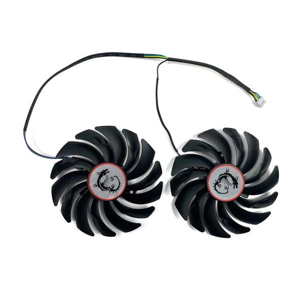 Braccialetti Pld10010s12hh 95mm Dc 12v Gtx 1080 1070 1060 Ventola di raffreddamento per Msi Gtx 1060 1070 1080 Ti Rx570 580 470 480, dispositivo di raffreddamento della scheda grafica