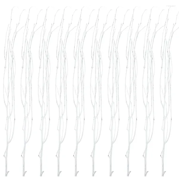 Декоративные цветы 12 шт. украшение ветки березы искусственные стебли ивы рождественский орнамент натуральные ветки для вазы вьющиеся