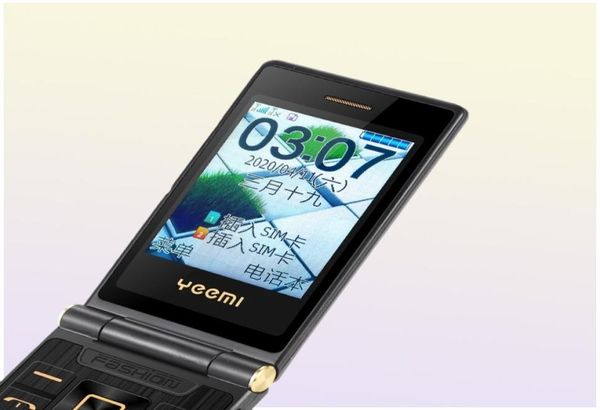 Entsperrte Senior-Flip-Handys, Doppel-Dual-Screen-Telefon, 2 SIM-Karten, Kurzwahl, eine Taste, schnelles Anrufen, Touch-Handschrift, großes Keyboar3302556