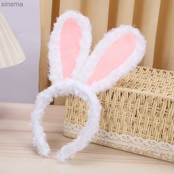 Stirnbänder Nette Plüsch Kaninchen Haarbänder Cartoon Bunny Ohren Party Headhoop Frauen Ostern Dekoration Prom Kleid Cosplay Prop Mädchen Geschenke YQ240116