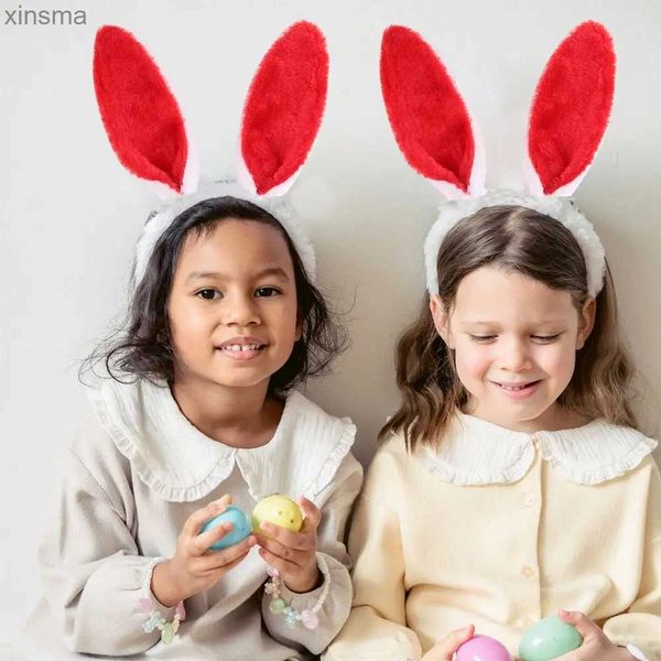 Stirnbänder Cosplay Frauen Mädchen Haarschmuck Erwachsene Kinder Kaninchen Ohr Stirnband Ostern YQ240116