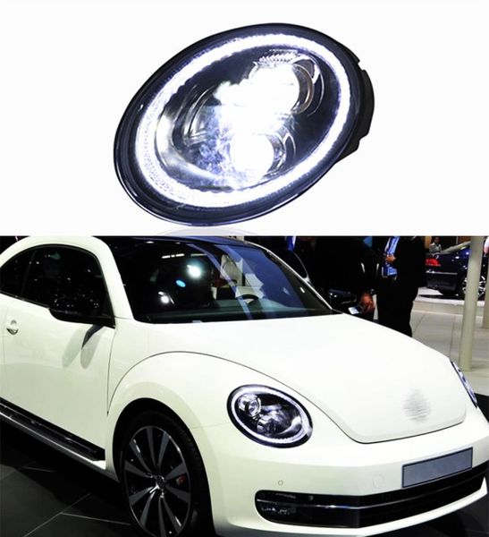 Faro anteriore per VW Beetle Faro di marcia diurna a LED 2006-2012 Indicatore di direzione Lampada abbagliante Lente del proiettore