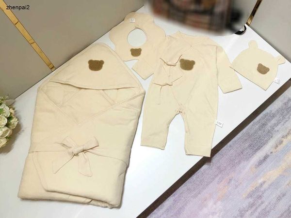 Роскошные детские комбинезоны чистый хлопок пять частей размер размера 52-73 боди сгущенной одеяло слюно