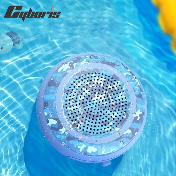 Alto-falantes Cyborist101 5W Piscina Alto-falante flutuante TWS Alto-falantes Bluetooth sem fio à prova d'água Amplificador de som estéreo com microfone / cartão TF