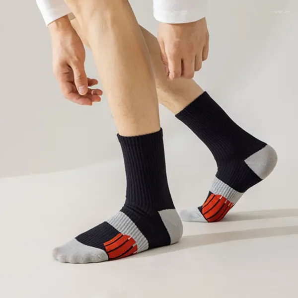 Sportsocken 1 Paar für Herren, trendiges Mittelrohr, Übung, Fitness, Training, Crew, EU40–44