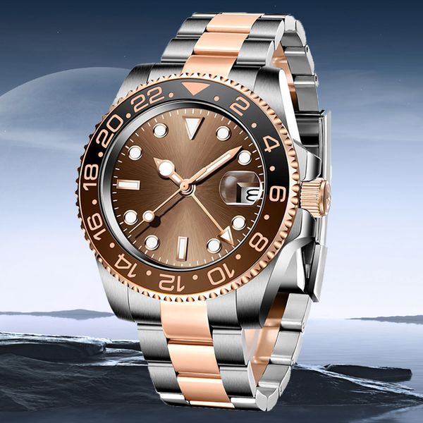 Relógios de luxo designer automático BP relógio fábrica 40mm relógios mecânicos deslizantes sem fivela de prego 904L aço inoxidável vidro safira relógio suíço à prova d'água