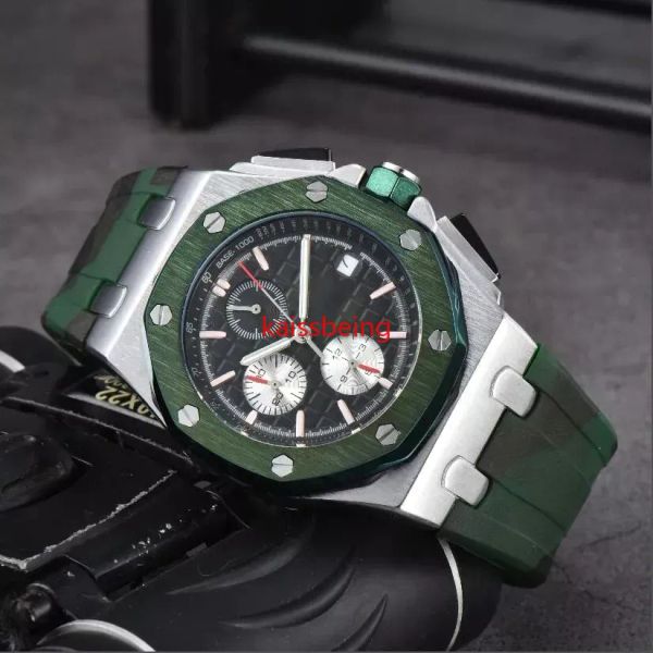 des Masculino Feminino A P Assista clássicos Royaloak hexágono Relógios de pulso de quartzo de alta qualidade Modern Watche Moda Marca Relógios esportivos Cronógrafo Montre de luxe H57475