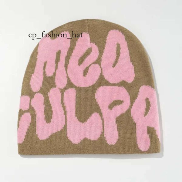 Cappelli di lusso Designer Donna Rosa Y2k Beanie per uomo Culpas Moda Casual Autunno Inverno Calore Casquette Regalo di Natale Amanti Berretto a maglia Morbido Cappelli di volpe bianca 2803