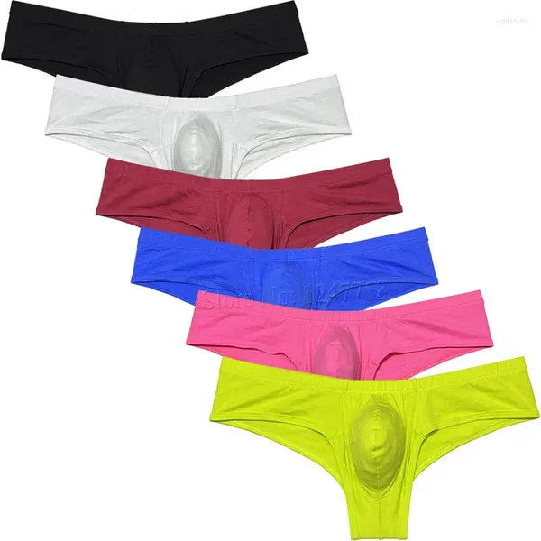 UNDUPTS erkekler bokserki pamuk mini bikini boksör kısa iç çamaşırı poşeti geliştirme hipster külot