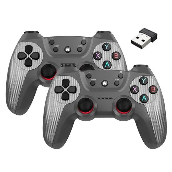 Wireless raddoppia il controller di gioco per Linux/telefono Android per la scatola del gioco Game Stick PC Smart TV Box 2.4G Gamepad Joystick 240115