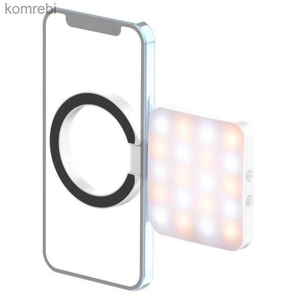 Luzes para selfies Ulanzi LT010 Smartphone Magsafe Selfie Flip Light regulável 2700-8000K Mini luz de vídeo para iPhone 15 14 13 12 PRO Max LivestreamL240116