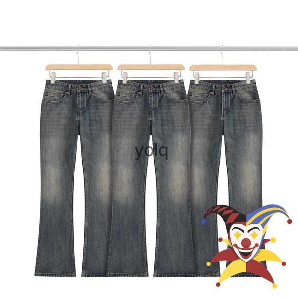 Jeans da uomo a coste di bambù da uomo e da donna, pantaloni in denim oversize lavato