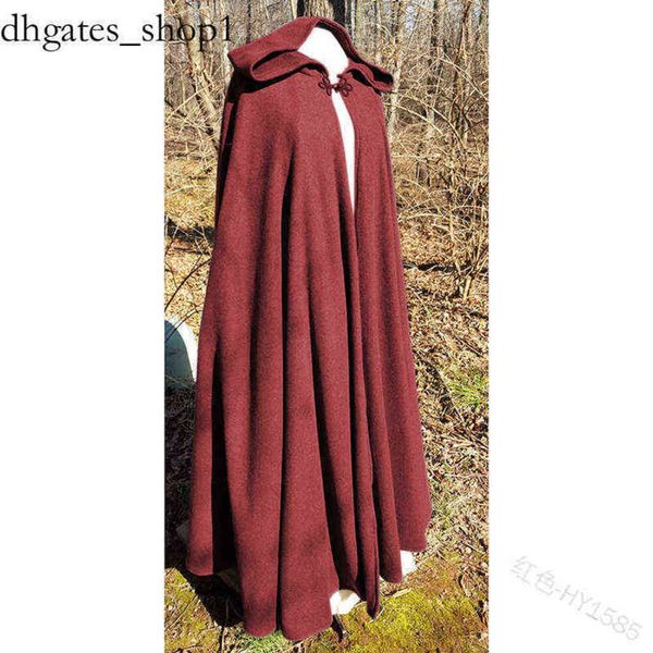 Blondewig Hoodie Anime Frauen Mittelalterlicher Umhang Kapuzenmantel Vintage Gothic Umhang Solider Mantel Langer Graben Halloween Cosplay Come Overcoat Frauen Thema Leckeres Ferkel 26