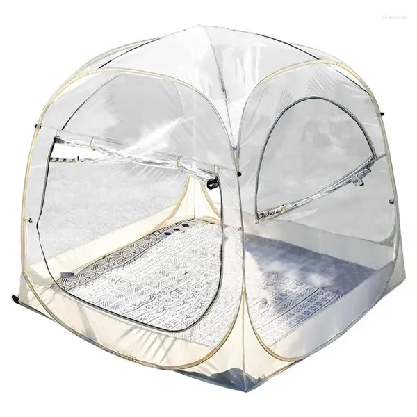 Çadırlar ve Barınaklar Şeffaf Yıldızlı Gökyüzü Çadır Dış Mekan Kampı Kamp Güneş Işığı Odası Kalın Yağmur Geçirmez Taşınabilir Kabarcık Evi