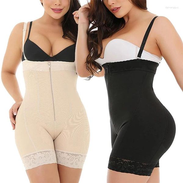 Shapers femininos corpo inteiro shaper fajas colombianas mulheres sem costura coxa mais magro busto aberto shapewear firme barriga controle bodysuit S-6XL