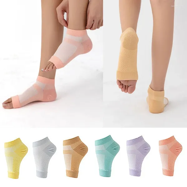 Calzini da donna 1 paio Protezione per la pelle dura Cura dei piedi Compressione screpolata Piede asciutto Protezione unisex Calza elastica per giacca a pressione