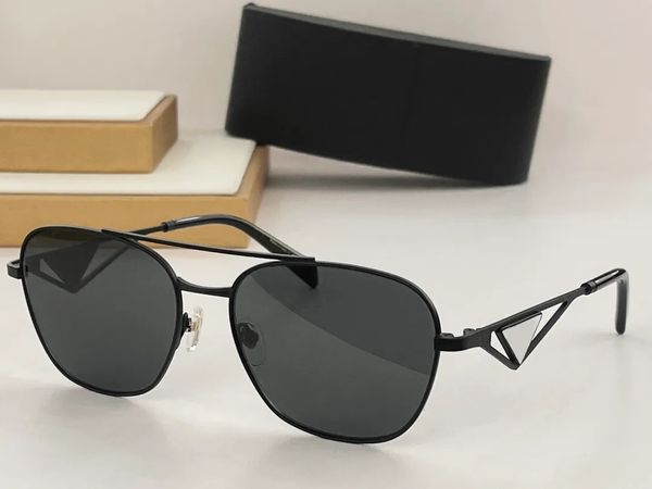 Fashioin Designer-Sonnenbrille für Herren und Damen, 59Z, Outdoor, Strand, Laufsteg-Stil, Spiegel, Anti-Ultraviolett-Antrieb, UV400, Brillen, Metall, Vollrahmen, mit Box