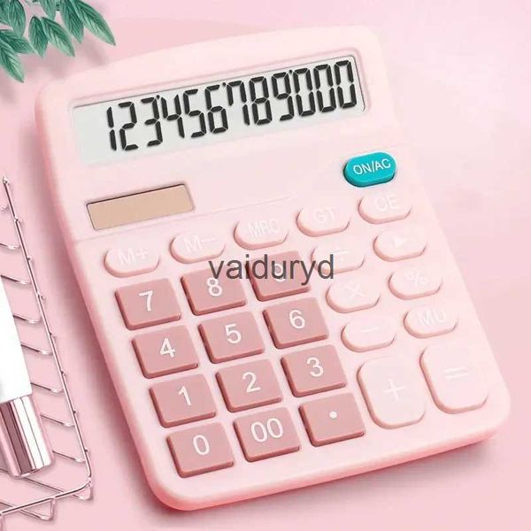 Калькуляторы 12-значный электронный калькулятор Солнечный калькулятор Калькулятор с двойным источником питания для домашнего офиса и школы Инструменты финансового учетаvaiduryd