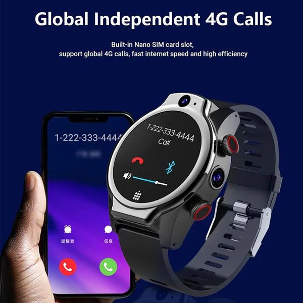 Uhren Bestseller Trend Sport 4G Smart Watch IP68 Wasserdicht Nano SIM Karte 13MP + 8MP Unterstützung NFC MultiDial Tauchen schwimmen Uhr