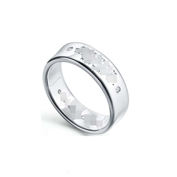 Tiff Ring Designer Damen Top Qualität Mode T 925 Sterling Silber vergoldet Doppeldiamant Klassischer Roségoldring mit T-Diamant-Stil Herren- und Damen-Paarring