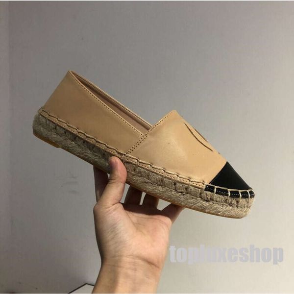 Designer Damenschuhe Schuh Lässiger Kanal Espadrilles Sommer Luxurys Damen Flache Strand Halbe Hausschuhe Mode Frau Loafers Fischer Segeltuchschuh mit Tasche Größe 35-42