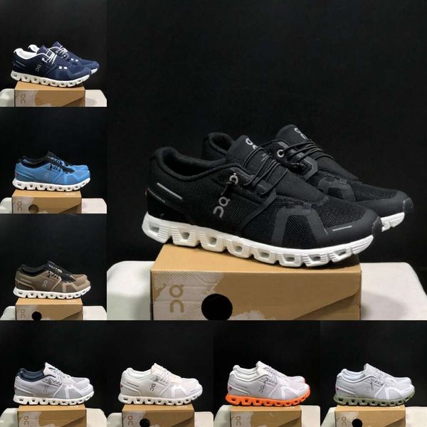 2024 Designer Running Shoes Cloud 5 Waterproof Surf Cobble Eclipse Chambray Cloud X 5 Nimbus Alloy Undyed White Glacier Mens Womens Trainer Sneaker Tamanho 5.5-11