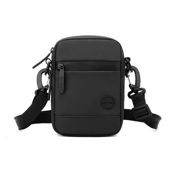 Açık sıradan erkekler tek omuz crossbody çanta lüks moda seyahat mini göğüs çantası naylon fanny paketi usb kulaklık jakı 240116