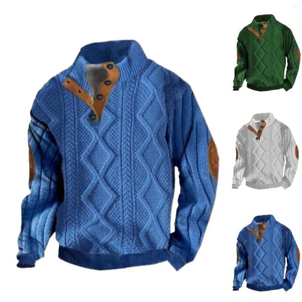 Herren Hoodies Plaid Print Button Long Zip Sweatshirt Hoodie Herren Seite Herren Dünnes Kapuzenfleece