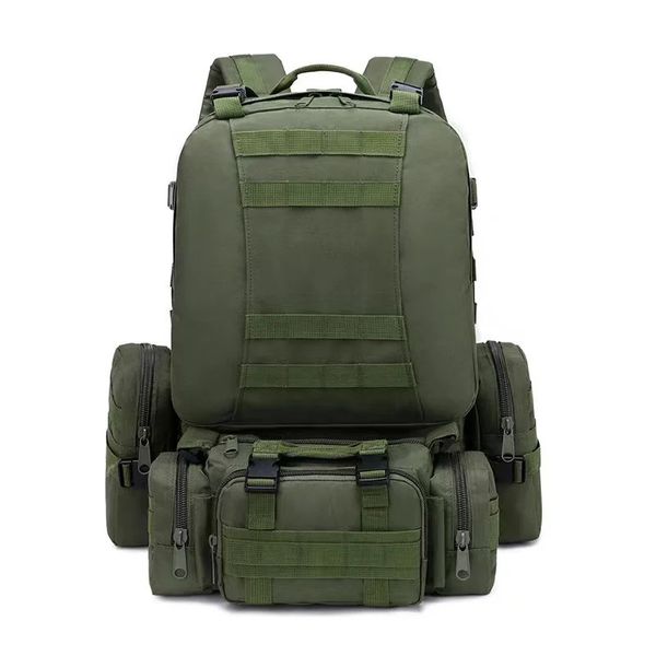 50l taktik sırt çantası erkekler su geçirmez 4 in1 molle spor taktik çanta açık yürüyüş tırmanışı ordusu balıkçılık seyahat dizüstü bilgisayar sırt çantaları 240115