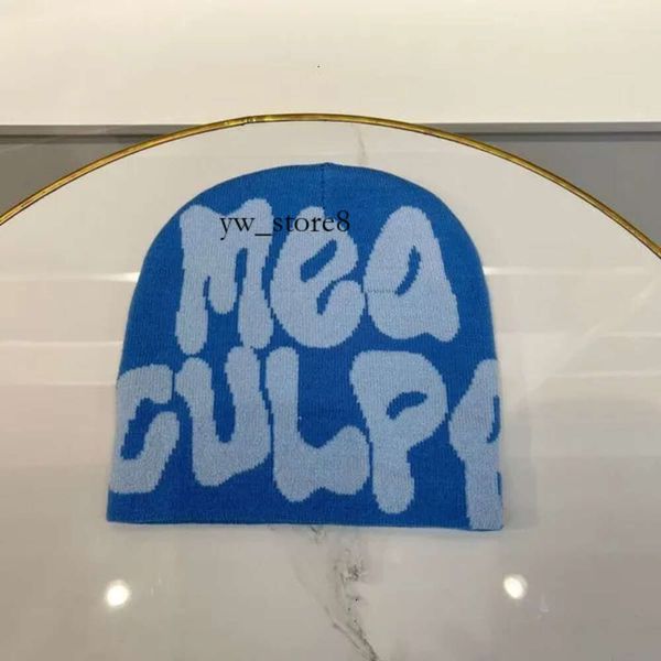 Beanie / Skull Caps Novo Popular 2024 Designer Malha Streetwear Westwood Beanie Jacquard Personalizado Beanie Y2K Acrílico Hip Hop Mea Culpa Hat Caps White Fox Chapéus 2941